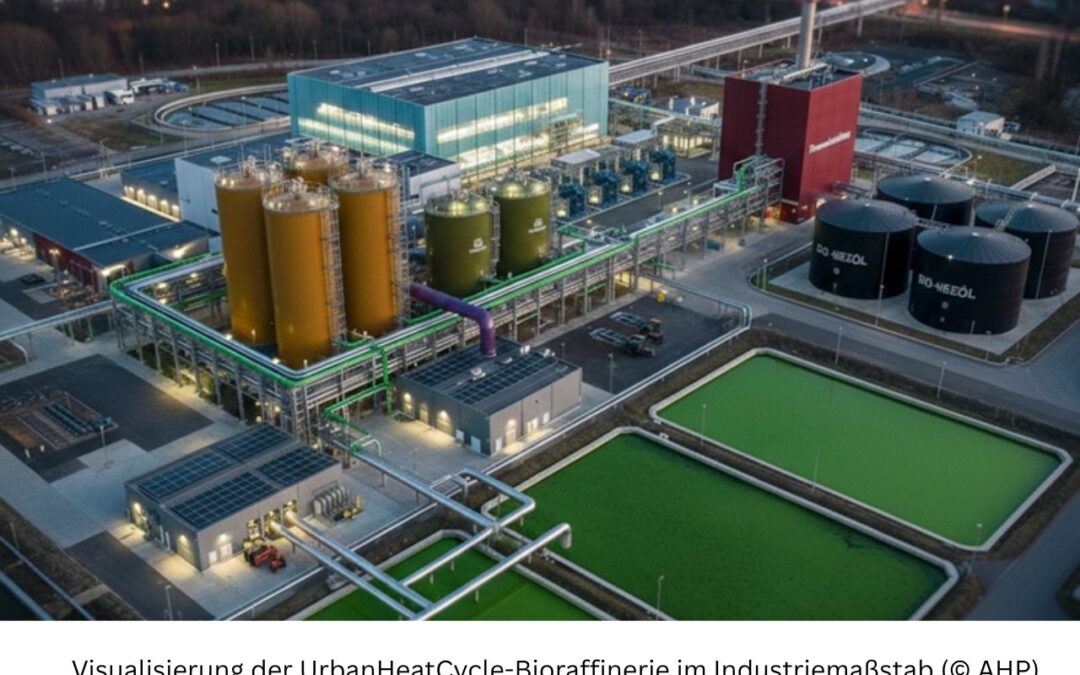 UrbanHeatCycle: Bio-Heizöl aus Klärschlamm und Bioabfall – AHP liefert die TEA/LCA